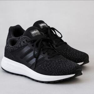 Adidas Cloudfoam Black Leopard Print Running Shoes Women’s 6 CG5787